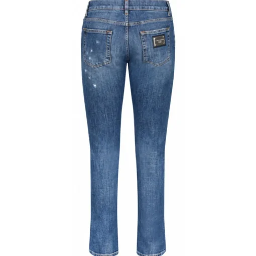 Dolce & Gabbana Trousers-Dolce & Gabbana - Blue Denim Jeans - Dolce & Gabbana Exclusive Luxury Collection - Avvenice
