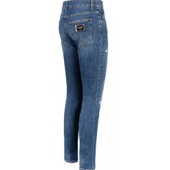 Dolce & Gabbana Trousers-Dolce & Gabbana - Blue Denim Jeans - Dolce & Gabbana Exclusive Luxury Collection - Avvenice