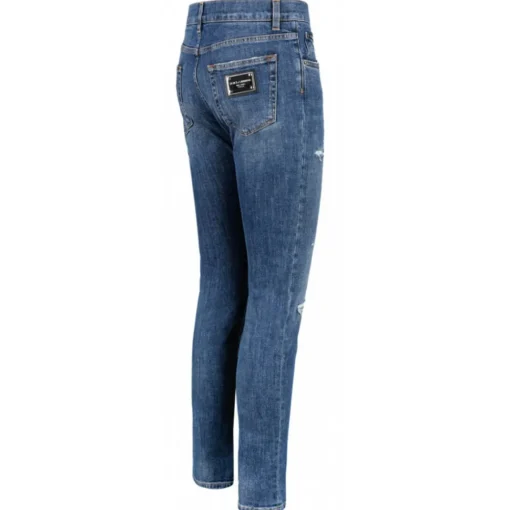 Dolce & Gabbana Trousers-Dolce & Gabbana - Blue Denim Jeans - Dolce & Gabbana Exclusive Luxury Collection - Avvenice
