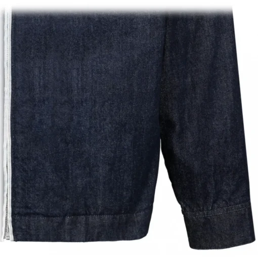Dolce & Gabbana Shirts-Dolce & Gabbana - Blue Selvedge Denim Blouse With Zipper - Dolce & Gabbana Exclusive Luxury Collection - Avvenice