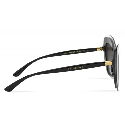 Dolce & Gabbana Eyewear Sunglasses & Eyewear-Dolce & Gabbana - Butterfly Sunglasses Double Line - Gold on Black - Dolce & Gabbana Eyewear - Avvenice