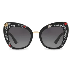 Dolce & Gabbana Eyewear Sunglasses & Eyewear-Dolce & Gabbana - Butterfly Sunglasses in Acetate Print Graffiti - Dolce & Gabbana Eyewear - Avvenice