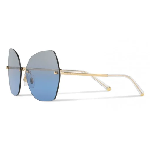 Dolce & Gabbana Eyewear Sunglasses & Eyewear-Dolce & Gabbana - Butterfly Sunglasses with Metallic Details - Brilliant Gold - Dolce & Gabbana Eyewear - Avvenice