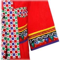 Dolce & Gabbana Accessories-Dolce & Gabbana - Carretto Sciliano Printed Trim Bathrobe - Dolce & Gabbana Exclusive Luxury Collection - Avvenice