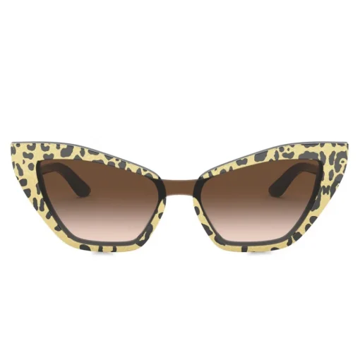 Dolce & Gabbana Eyewear Sunglasses & Eyewear-Dolce & Gabbana - Cat Eye Sunglasses Print Family - Leo Glitter - Dolce & Gabbana Eyewear - Avvenice