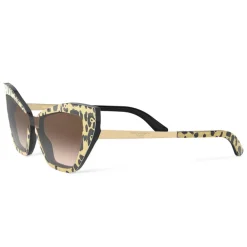 Dolce & Gabbana Eyewear Sunglasses & Eyewear-Dolce & Gabbana - Cat Eye Sunglasses Print Family - Leo Glitter - Dolce & Gabbana Eyewear - Avvenice