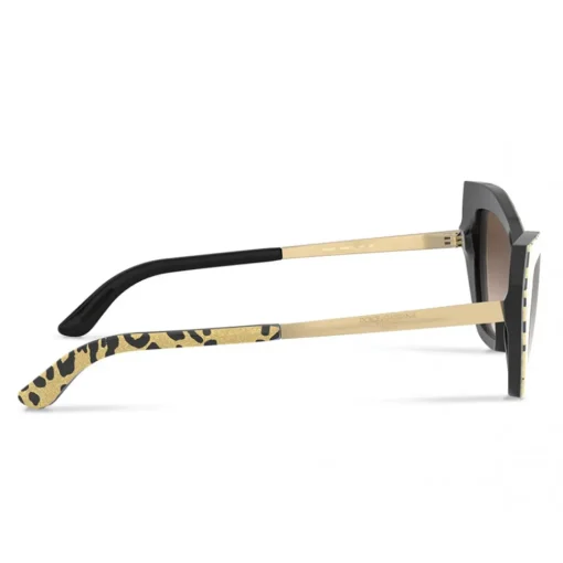 Dolce & Gabbana Eyewear Sunglasses & Eyewear-Dolce & Gabbana - Cat Eye Sunglasses Print Family - Leo Glitter - Dolce & Gabbana Eyewear - Avvenice
