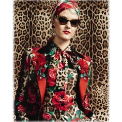 Dolce & Gabbana Eyewear Sunglasses & Eyewear-Dolce & Gabbana - Cat Eye Sunglasses Print Family - Leo Glitter - Dolce & Gabbana Eyewear - Avvenice