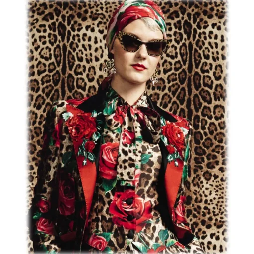 Dolce & Gabbana Eyewear Sunglasses & Eyewear-Dolce & Gabbana - Cat Eye Sunglasses Print Family - Leo Glitter - Dolce & Gabbana Eyewear - Avvenice