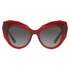 Dolce & Gabbana Eyewear Sunglasses & Eyewear-Dolce & Gabbana - Cat Eye Sunglasses Stones & Logo Plaque - Red - Dolce & Gabbana Eyewear - Avvenice