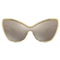 Dolce & Gabbana Eyewear Sunglasses & Eyewear-Dolce & Gabbana - Cat Eye Sunglasses Devotion - Gold Damasco - Dolce & Gabbana Eyewear - Avvenice