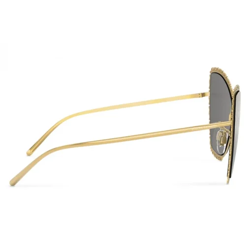 Dolce & Gabbana Eyewear Sunglasses & Eyewear-Dolce & Gabbana - Cat Eye Sunglasses Devotion - Gold Damasco - Dolce & Gabbana Eyewear - Avvenice
