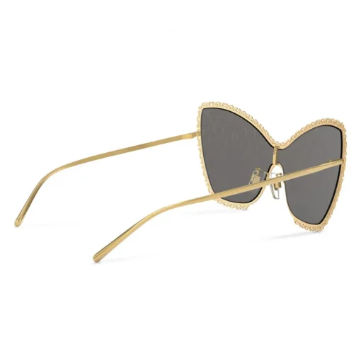 Dolce & Gabbana Eyewear Sunglasses & Eyewear-Dolce & Gabbana - Cat Eye Sunglasses Devotion - Gold Damasco - Dolce & Gabbana Eyewear - Avvenice