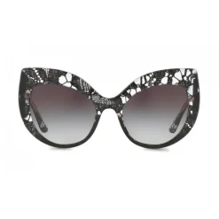 Dolce & Gabbana Eyewear Sunglasses & Eyewear-Dolce & Gabbana - Cat-Eye Sunglasses in Acetate Lace - Gradient Black Lace - Dolce & Gabbana Eyewear - Avvenice