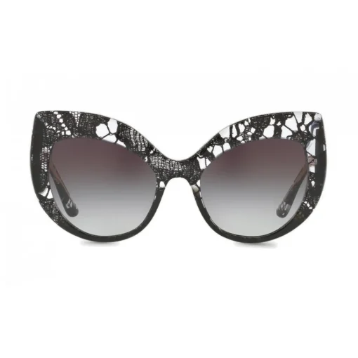 Dolce & Gabbana Eyewear Sunglasses & Eyewear-Dolce & Gabbana - Cat-Eye Sunglasses in Acetate Lace - Gradient Black Lace - Dolce & Gabbana Eyewear - Avvenice
