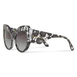 Dolce & Gabbana Eyewear Sunglasses & Eyewear-Dolce & Gabbana - Cat-Eye Sunglasses in Acetate Lace - Gradient Black Lace - Dolce & Gabbana Eyewear - Avvenice
