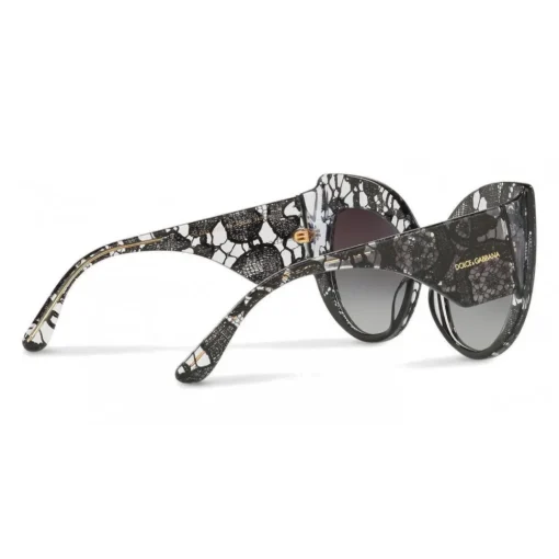 Dolce & Gabbana Eyewear Sunglasses & Eyewear-Dolce & Gabbana - Cat-Eye Sunglasses in Acetate Lace - Gradient Black Lace - Dolce & Gabbana Eyewear - Avvenice