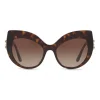 Dolce & Gabbana Eyewear Sunglasses & Eyewear-Dolce & Gabbana - Cat-Eye Sunglasses in Acetate with DG Logo - Havana - Dolce & Gabbana Eyewear - Avvenice
