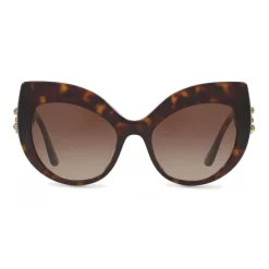 Dolce & Gabbana Eyewear Sunglasses & Eyewear-Dolce & Gabbana - Cat-Eye Sunglasses in Acetate with DG Logo - Havana - Dolce & Gabbana Eyewear - Avvenice