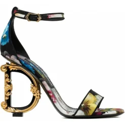 Dolce & Gabbana Shoes-Dolce & Gabbana - Charmeuse Baroque Sandals - Dolce & Gabbana Exclusive Luxury Collection - Avvenice