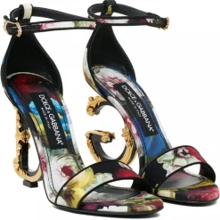 Dolce & Gabbana Shoes-Dolce & Gabbana - Charmeuse Baroque Sandals - Dolce & Gabbana Exclusive Luxury Collection - Avvenice