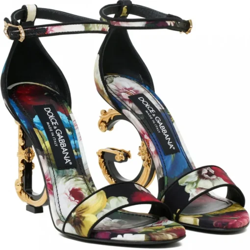 Dolce & Gabbana Shoes-Dolce & Gabbana - Charmeuse Baroque Sandals - Dolce & Gabbana Exclusive Luxury Collection - Avvenice
