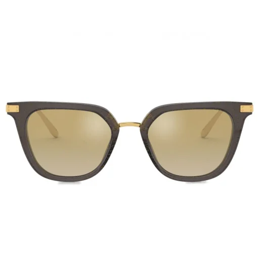 Dolce & Gabbana Eyewear Sunglasses & Eyewear-Dolce & Gabbana - Classic Sunglasses Plaque Logo - Golden Pois on Black - Dolce & Gabbana Eyewear - Avvenice