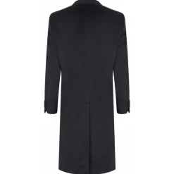 Dolce & Gabbana Jackets-Dolce & Gabbana - Dark Blue Cashmere Coat - Dolce & Gabbana Exclusive Luxury Collection - Avvenice