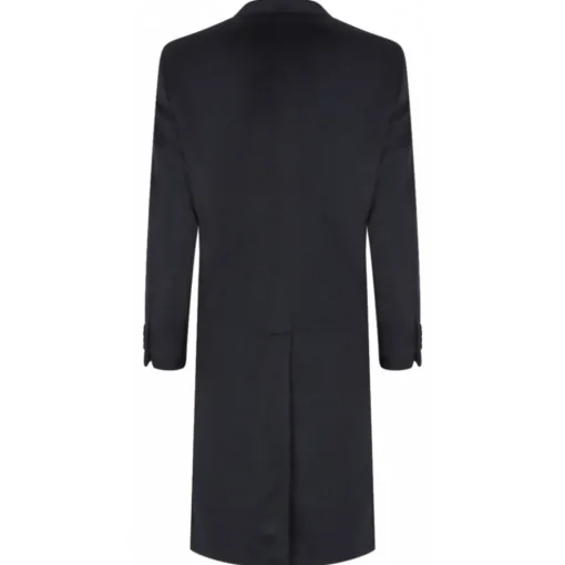 Dolce & Gabbana Jackets-Dolce & Gabbana - Dark Blue Cashmere Coat - Dolce & Gabbana Exclusive Luxury Collection - Avvenice