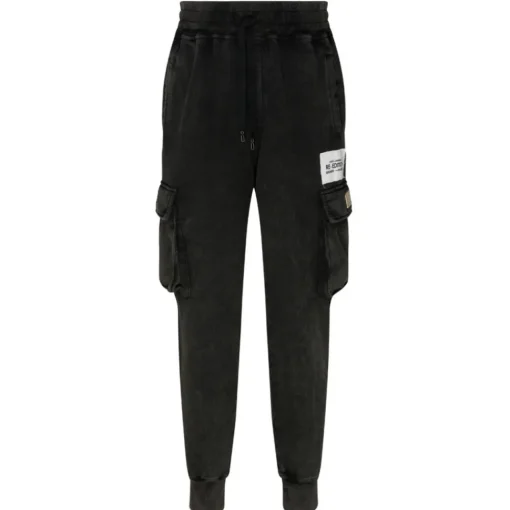 Dolce & Gabbana Trousers-Dolce & Gabbana - Dark Grey Tapered Cargo Trousers - Dolce & Gabbana Exclusive Luxury Collection - Avvenice