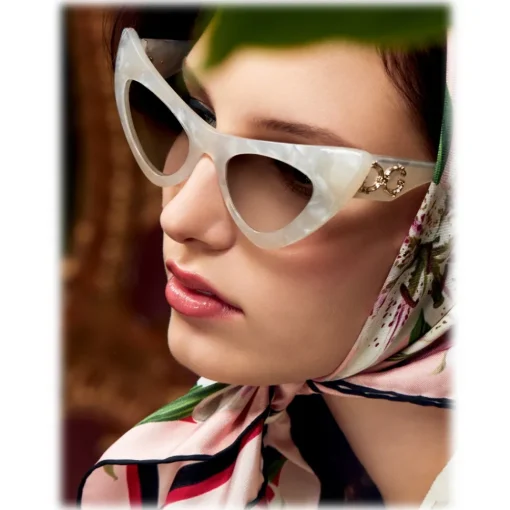 Dolce & Gabbana Eyewear Sunglasses & Eyewear-Dolce & Gabbana - Devotion Sunglasses - White - Dolce & Gabbana Eyewear - Avvenice
