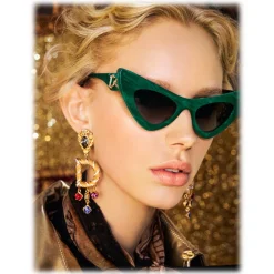 Dolce & Gabbana Eyewear Sunglasses & Eyewear-Dolce & Gabbana - Devotion Sunglasses - Green - Dolce & Gabbana Eyewear - Avvenice