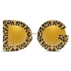 Dolce & Gabbana Eyewear Sunglasses & Eyewear-Dolce & Gabbana - DG Leo Sunglasses - Gold - Dolce & Gabbana Eyewear - Avvenice