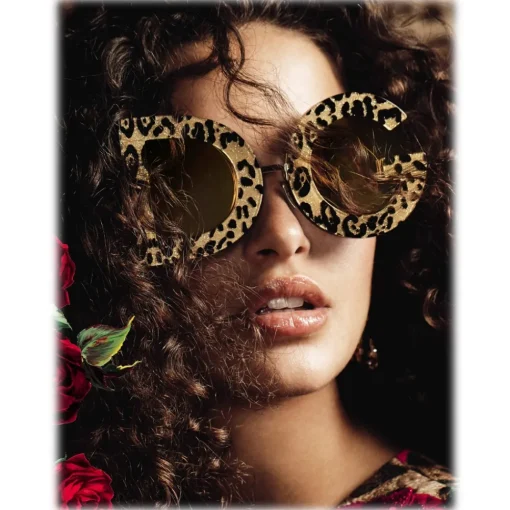Dolce & Gabbana Eyewear Sunglasses & Eyewear-Dolce & Gabbana - DG Leo Sunglasses - Gold - Dolce & Gabbana Eyewear - Avvenice