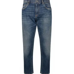 Dolce & Gabbana Trousers-Dolce & Gabbana - Distressed Blue Cotton Loose Fit Jeans - Dolce & Gabbana Exclusive Luxury Collection - Avvenice