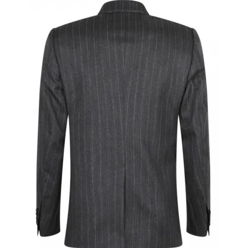 Dolce & Gabbana Dresses-Dolce & Gabbana - Grey Striped Suit - Dolce & Gabbana Exclusive Luxury Collection - Avvenice