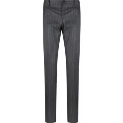 Dolce & Gabbana Dresses-Dolce & Gabbana - Grey Striped Suit - Dolce & Gabbana Exclusive Luxury Collection - Avvenice