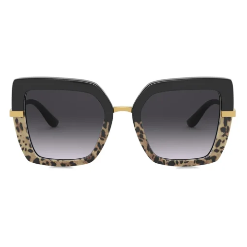 Dolce & Gabbana Eyewear Sunglasses & Eyewear-Dolce & Gabbana - Half Print Sunglasses - Black - Dolce & Gabbana Eyewear - Avvenice