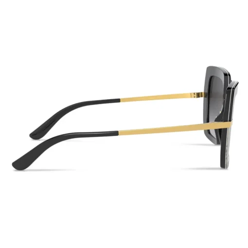 Dolce & Gabbana Eyewear Sunglasses & Eyewear-Dolce & Gabbana - Half Print Sunglasses - Black - Dolce & Gabbana Eyewear - Avvenice