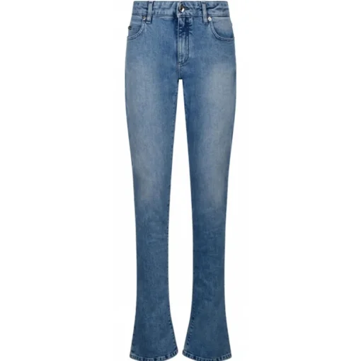 Dolce & Gabbana Trousers-Dolce & Gabbana - Light Blue Bootcut Jeans - Dolce & Gabbana Exclusive Luxury Collection - Avvenice