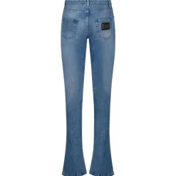Dolce & Gabbana Trousers-Dolce & Gabbana - Light Blue Bootcut Jeans - Dolce & Gabbana Exclusive Luxury Collection - Avvenice
