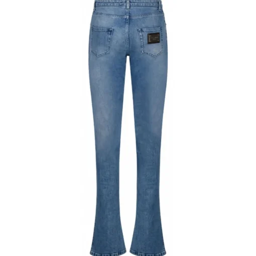 Dolce & Gabbana Trousers-Dolce & Gabbana - Light Blue Bootcut Jeans - Dolce & Gabbana Exclusive Luxury Collection - Avvenice