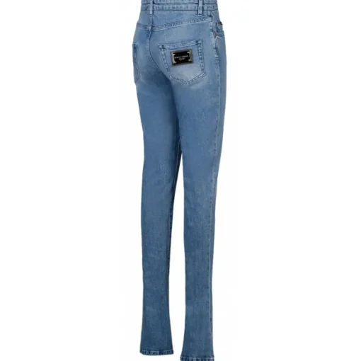 Dolce & Gabbana Trousers-Dolce & Gabbana - Light Blue Bootcut Jeans - Dolce & Gabbana Exclusive Luxury Collection - Avvenice