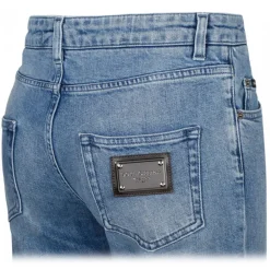 Dolce & Gabbana Trousers-Dolce & Gabbana - Light Blue Bootcut Jeans - Dolce & Gabbana Exclusive Luxury Collection - Avvenice