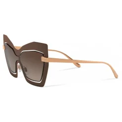 Dolce & Gabbana Eyewear Sunglasses & Eyewear-Dolce & Gabbana - Mask Sunglasses Plaque Logo - Matt Brown - Dolce & Gabbana Eyewear - Avvenice