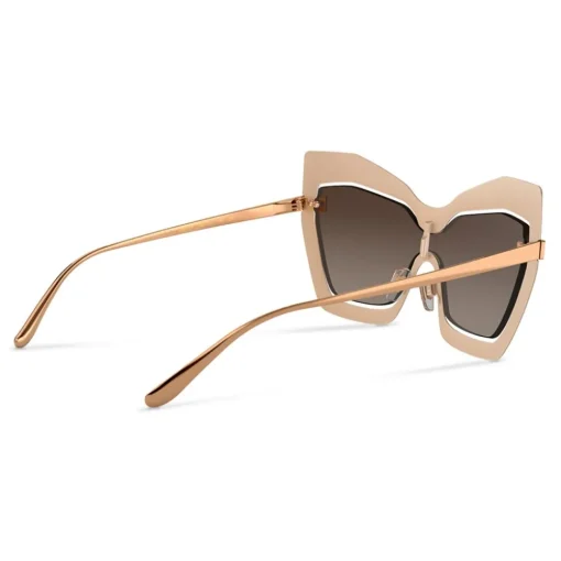 Dolce & Gabbana Eyewear Sunglasses & Eyewear-Dolce & Gabbana - Mask Sunglasses Plaque Logo - Matt Brown - Dolce & Gabbana Eyewear - Avvenice