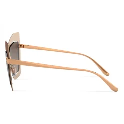 Dolce & Gabbana Eyewear Sunglasses & Eyewear-Dolce & Gabbana - Mask Sunglasses Plaque Logo - Matt Brown - Dolce & Gabbana Eyewear - Avvenice