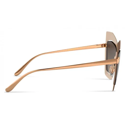 Dolce & Gabbana Eyewear Sunglasses & Eyewear-Dolce & Gabbana - Mask Sunglasses Plaque Logo - Matt Brown - Dolce & Gabbana Eyewear - Avvenice
