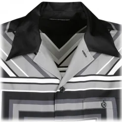 Dolce & Gabbana Shirts-Dolce & Gabbana - Multi-Striped Silk Shirt - Dolce & Gabbana Exclusive Luxury Collection - Avvenice