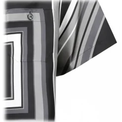 Dolce & Gabbana Shirts-Dolce & Gabbana - Multi-Striped Silk Shirt - Dolce & Gabbana Exclusive Luxury Collection - Avvenice